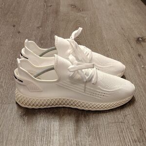 White PONY Casual Laced Slip-ons Sz 12